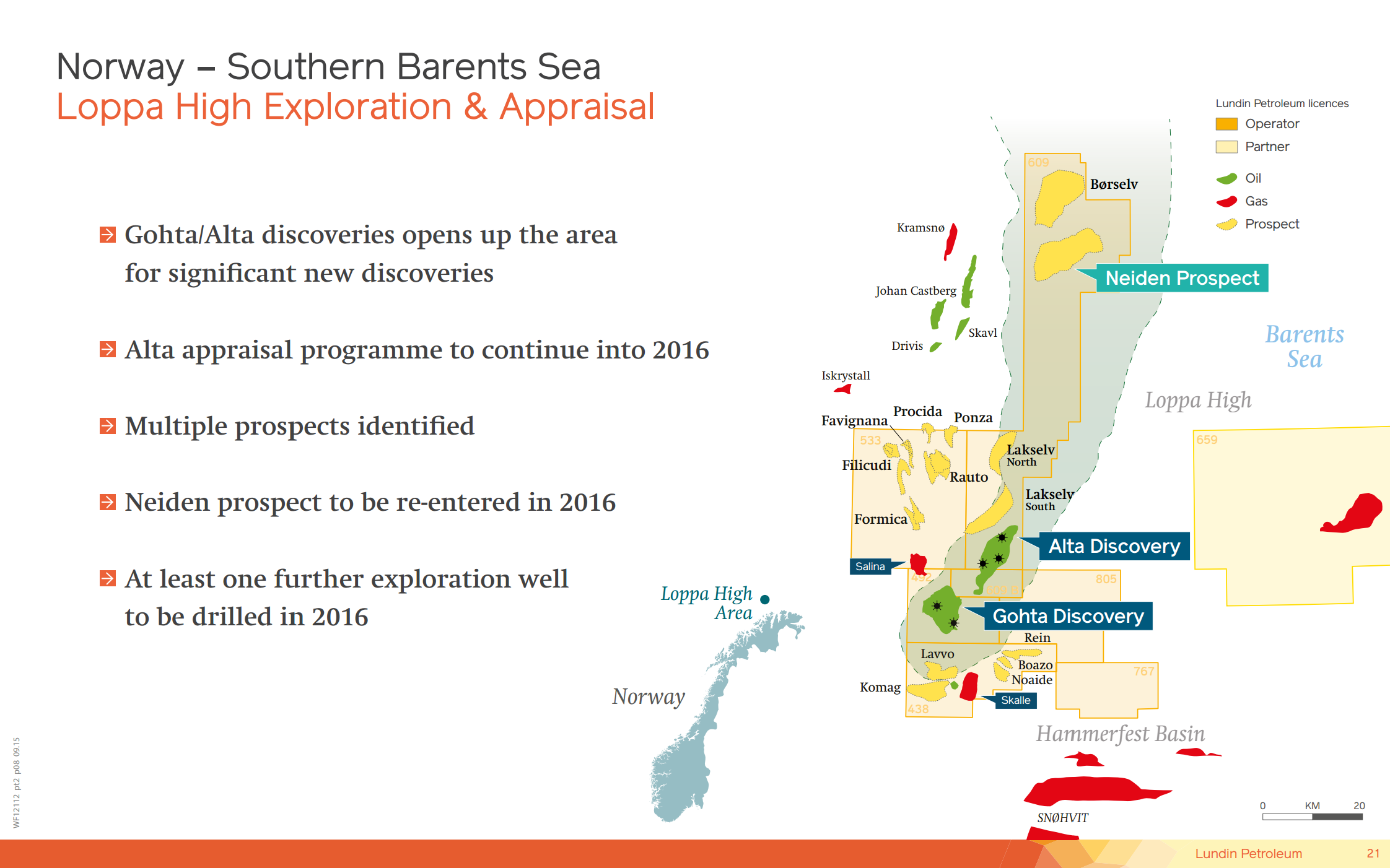 December 2015 Corporate Presentation – Lundin Petroleum – slide 20