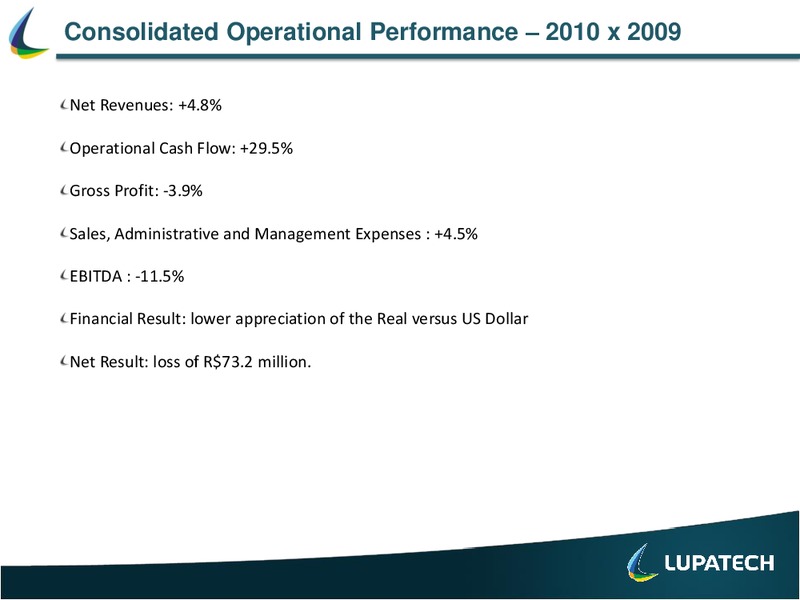 FULL YEAR 2010 RESULTS – Lupatech S.A – slide 2