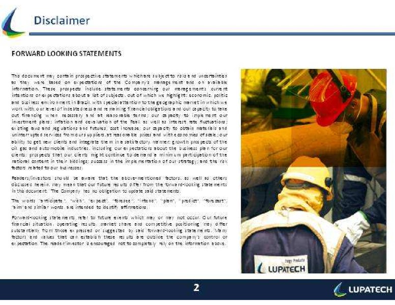 Q4 2013 RESULTS – Lupatech S.A – slide 2