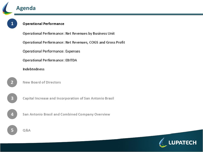 Q1 2012 EARNINGS CALL – Lupatech S.A – slide 4