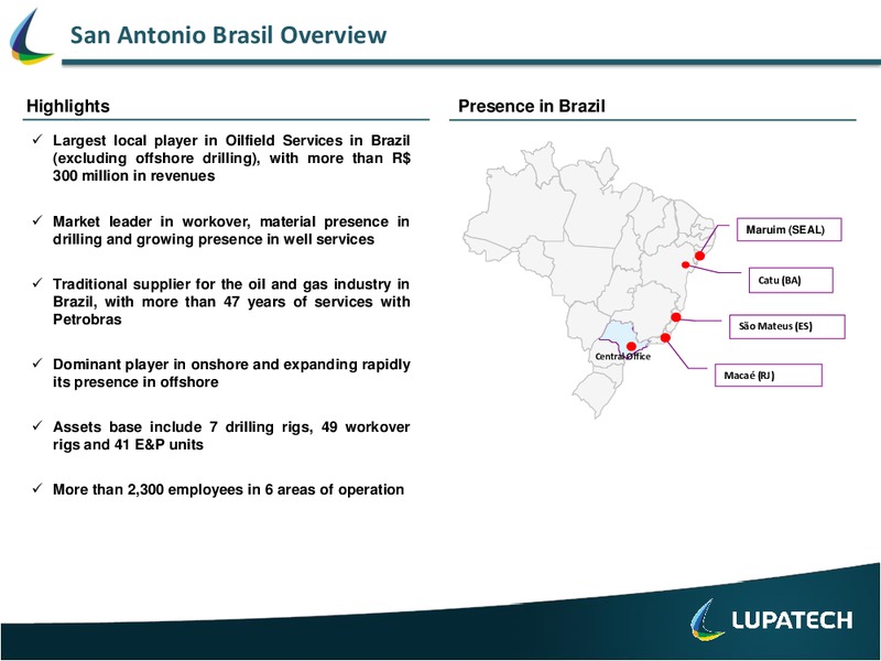 Q1 2012 EARNINGS CALL – Lupatech S.A – slide 16
