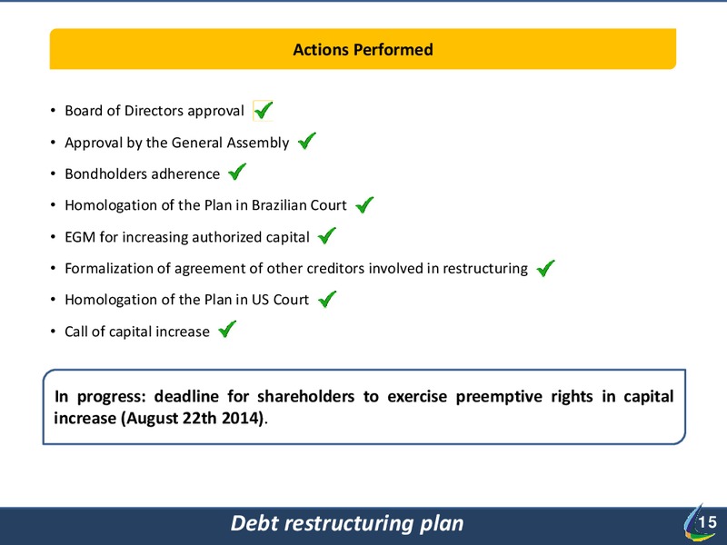 Q2 2014 RESULT – Lupatech S.A – slide 15
