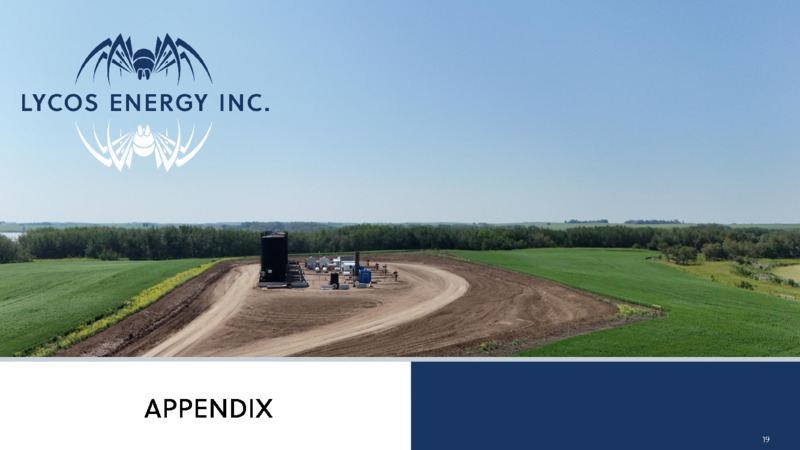August 2024 Presentation – Lycos Energy – slide 19