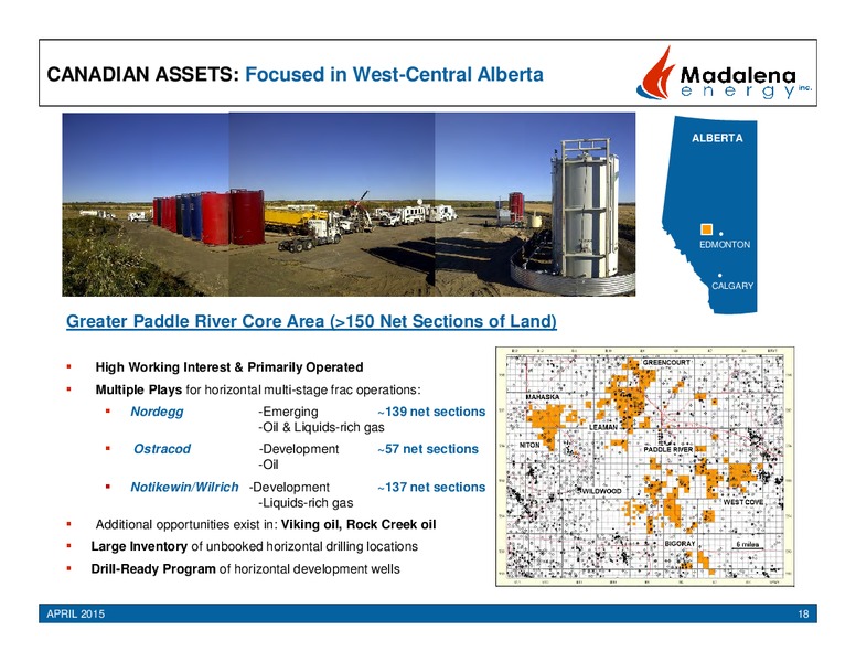 CORPORATE PRESENTATION APRIL 2015 – Madalena Energy Inc. – slide 17