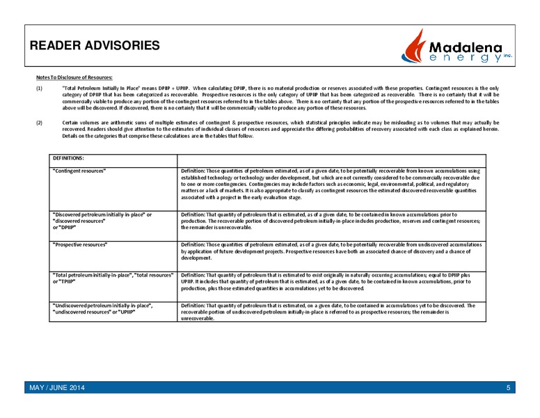 STRATEGIC & TRANSFORMATIONAL – Madalena Energy Inc. – slide 3