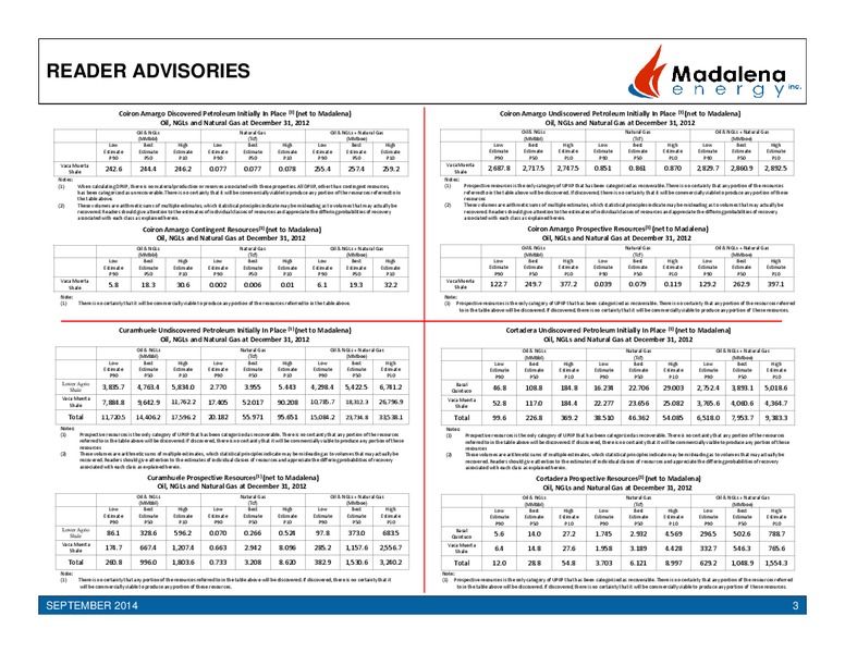 Corporate Presentation – Madalena Energy Inc. – slide 2