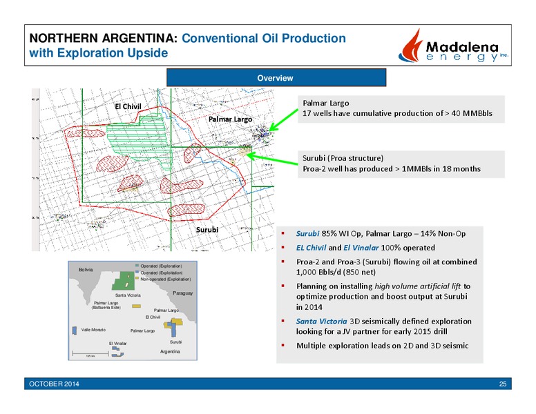 Corporate Presentation – Madalena Energy Inc. – slide 25