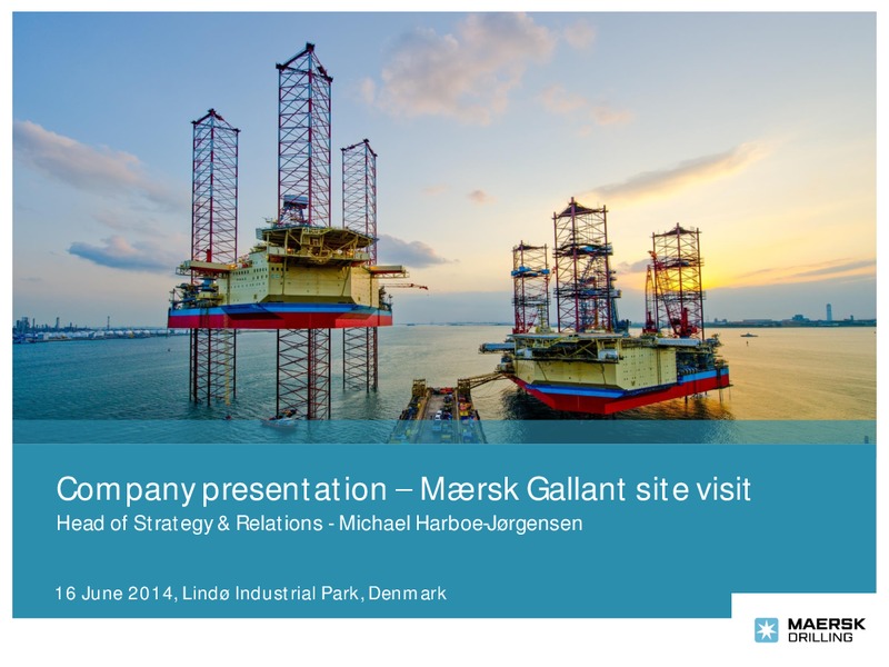 Company Presentation – Maersk Oil – slide 1