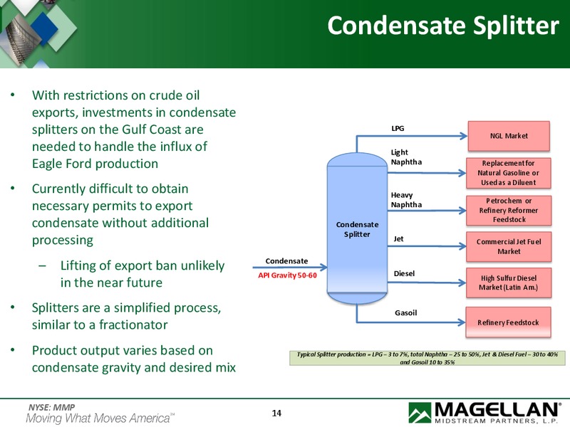 NAPTP MLP Investor Conference – Magellan Midstream Partners Lp – slide 13