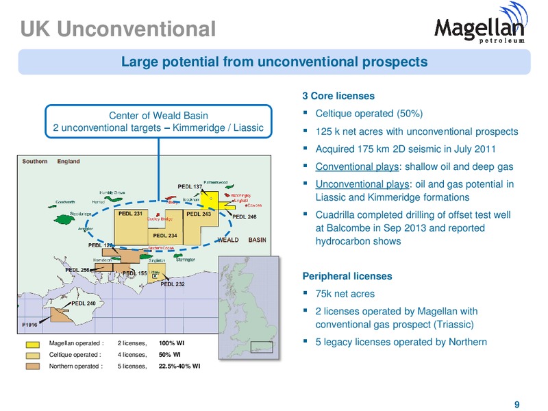 SIDOTI SEMI ANNUAL MICROCAP CONFERENCE – Magellan Petroleum Corp – slide 9