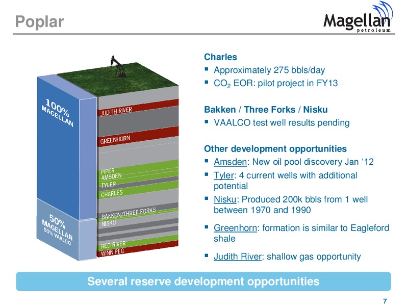 FEBRUARY 2013 CORPORATE PRESENTATION – Magellan Petroleum Corp – slide 7