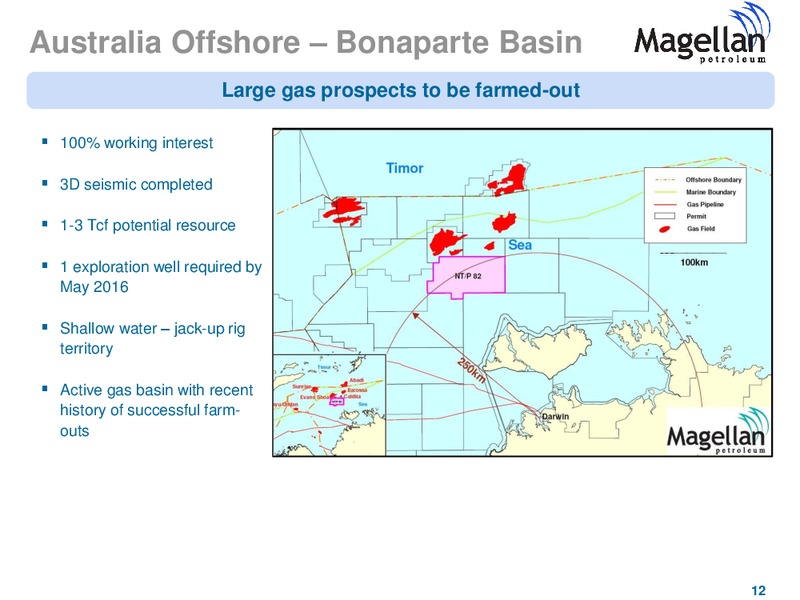GHS 100 Conference – Magellan Petroleum Corp – slide 12