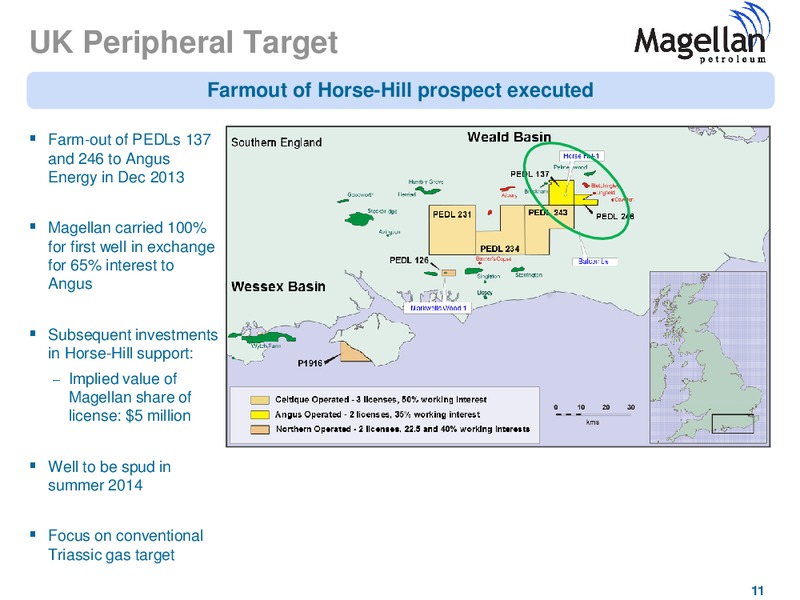 A year of operational and value catalysts – Magellan Petroleum Corp – slide 11