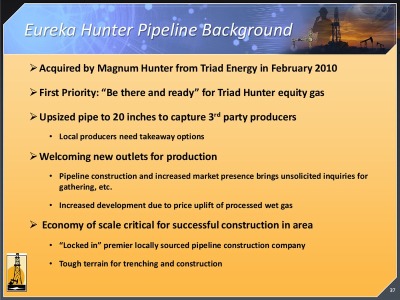 MARCH 2012 INVESTOR PRESENTATION – Magnum Hunter Resources Corp. – slide 36