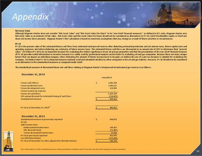 INVESTOR PRESENTATION – Magnum Hunter Resources Corp. – slide 54