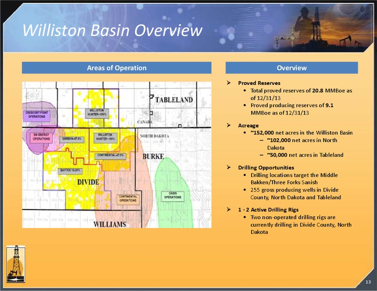INVESTOR PRESENTATION – Magnum Hunter Resources Corp. – slide 13