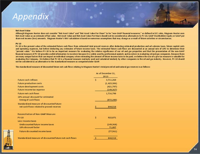 INVESTOR PRESENTATION – Magnum Hunter Resources Corp. – slide 56