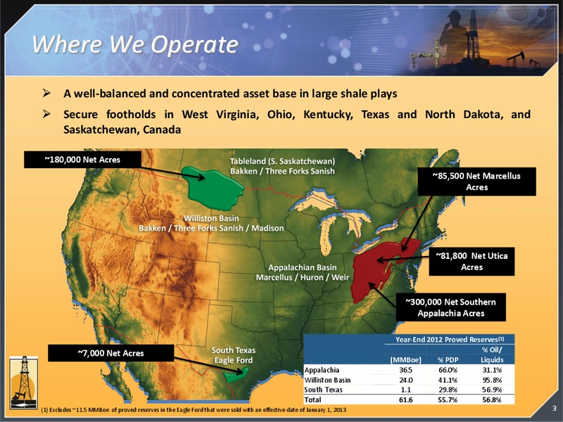 CITI 2013 GLOBAL ENERGY AND UTILITIES CONFERENCE – Magnum Hunter Resources Corp. – slide 3