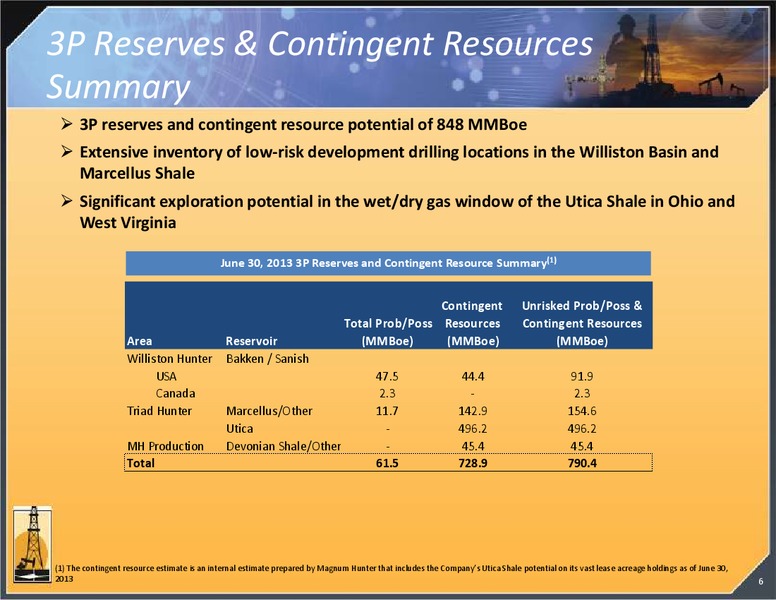 INVESTOR PRESENTATION – Magnum Hunter Resources Corp. – slide 7