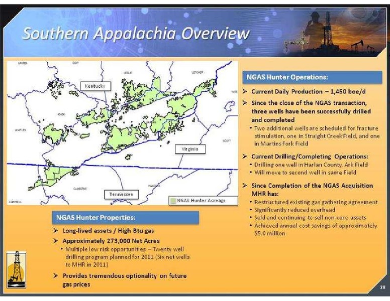 GLOBAL HUNTER SECURITIES CONFERENCE – Magnum Hunter Resources Corp. – slide 28