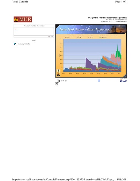 ENERCOM THE OIL & GAS CONFERENCE – Magnum Hunter Resources Corp. – slide 25