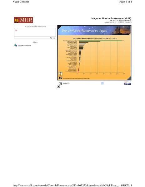 ENERCOM THE OIL & GAS CONFERENCE – Magnum Hunter Resources Corp. – slide 50
