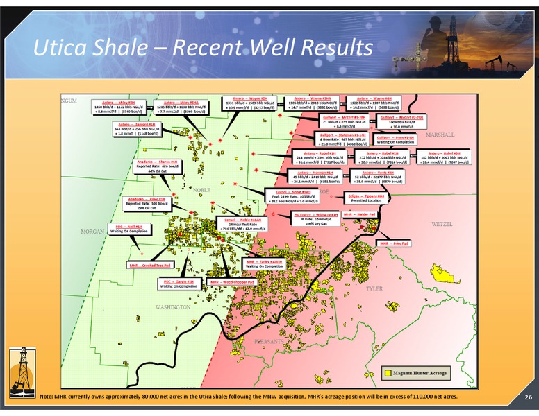 SEPTEMBER 2013 INVESTOR PRESENTATION – Magnum Hunter Resources Corp. – slide 26