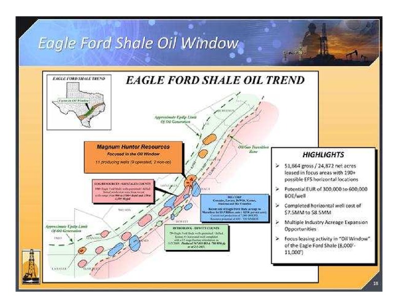 CANACCORD GENUITY'S GLOBAL ENERGY CONFERENCE – Magnum Hunter Resources Corp. – slide 18