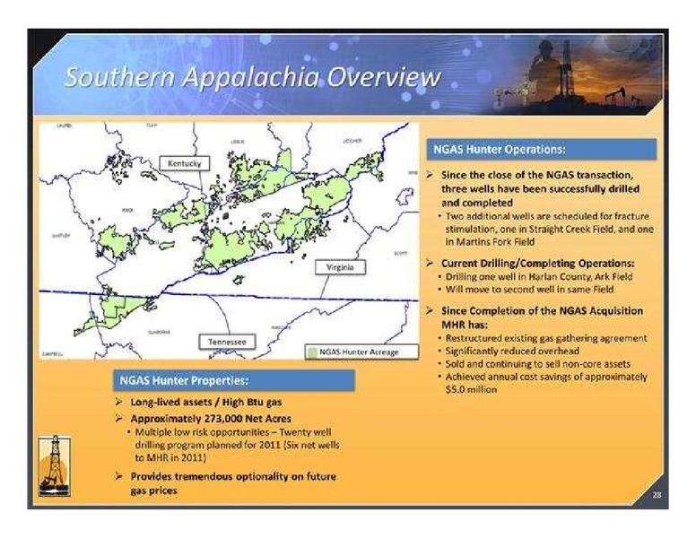 CANACCORD GENUITY'S GLOBAL ENERGY CONFERENCE – Magnum Hunter Resources Corp. – slide 28