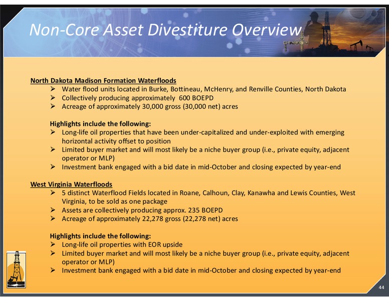 INVESTOR PRESENTATION – Magnum Hunter Resources Corp. – slide 44