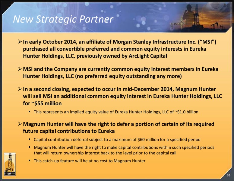 Investor Presentation – Magnum Hunter Resources Corp. – slide 39