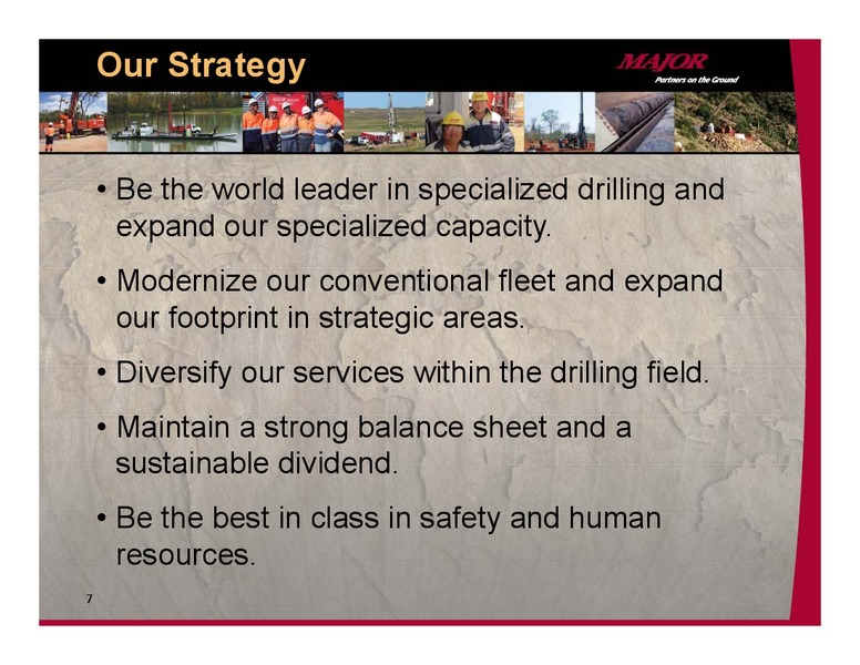 INVESTOR PRESENTAITON – Major Drilling – slide 6