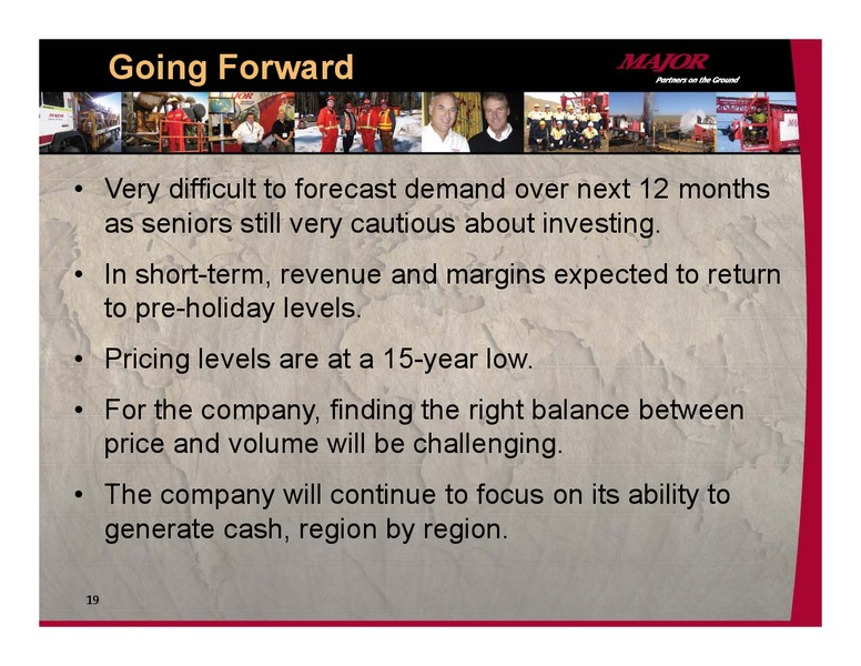 INVESTOR PRESENTAITON – Major Drilling – slide 18