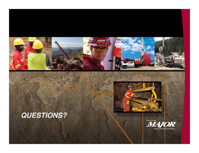 INVESTOR PRESENTAITON – Major Drilling – slide 22