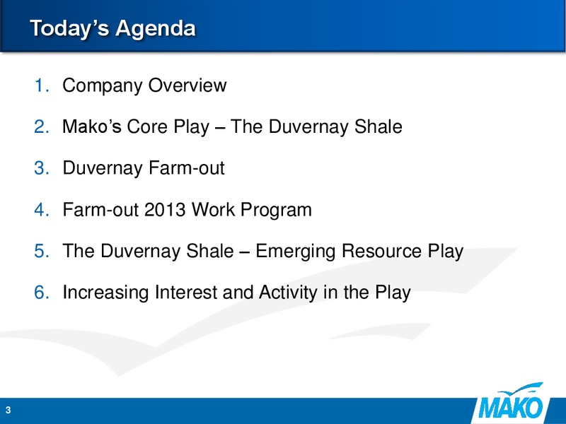 Excellence in Oil & Gas Conference – Mako Hydrocarbons Ltd. – slide 2