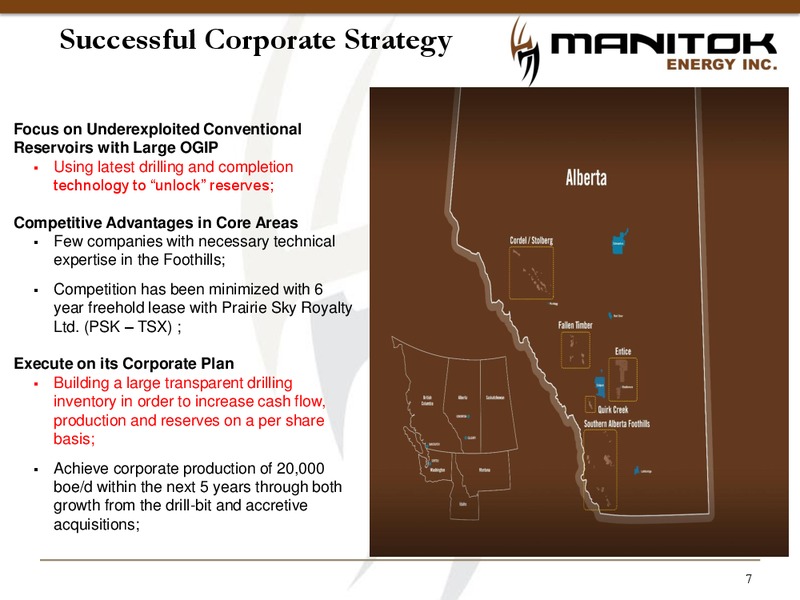 Corporate Presentation – Manitok Energy Inc. – slide 5