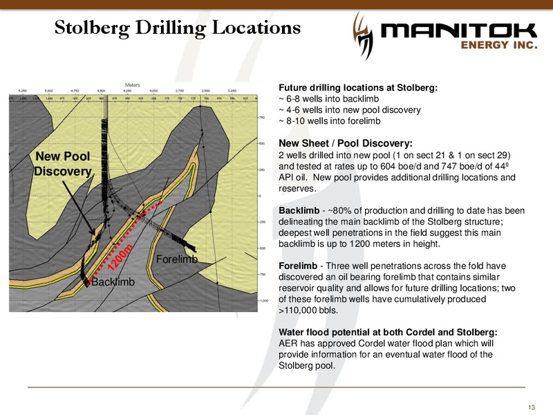 CORPORATE PRESENTATION – Manitok Energy Inc. – slide 11