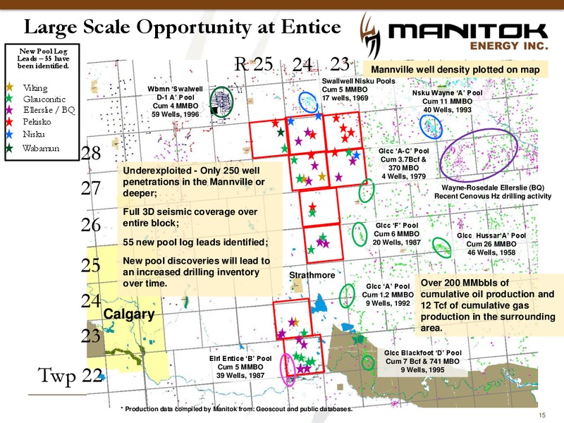 CORPORATE PRESENTATION – Manitok Energy Inc. – slide 13