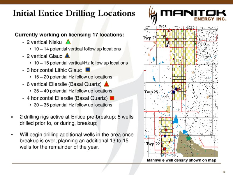 Corporate Presentation – Manitok Energy Inc. – slide 16