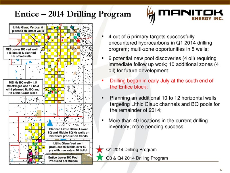 THE ENERCOM OIL & GAS CONFERENCE – Manitok Energy Inc. – slide 15