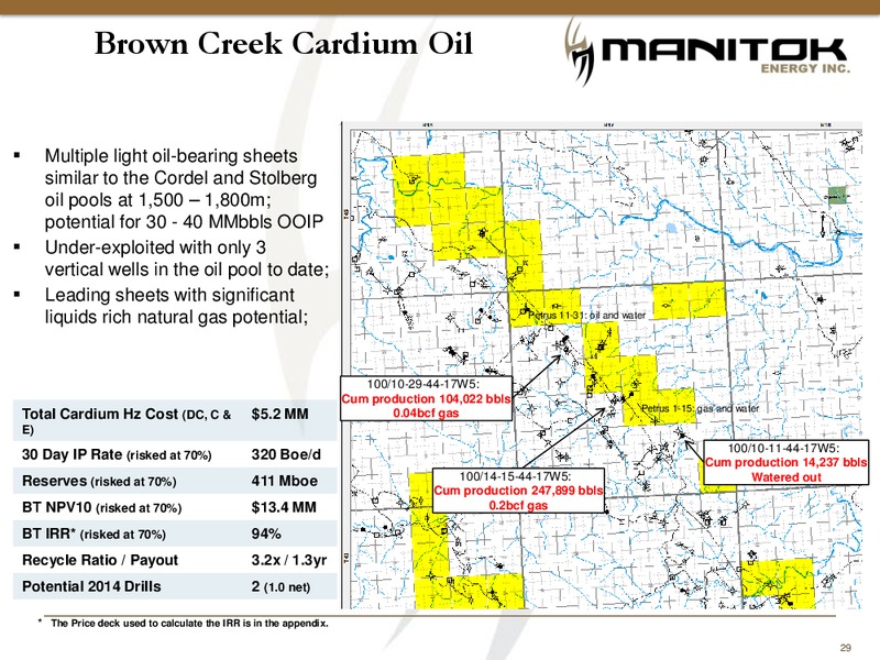 Manitok Corporate Presentation – Manitok Energy Inc. – slide 27