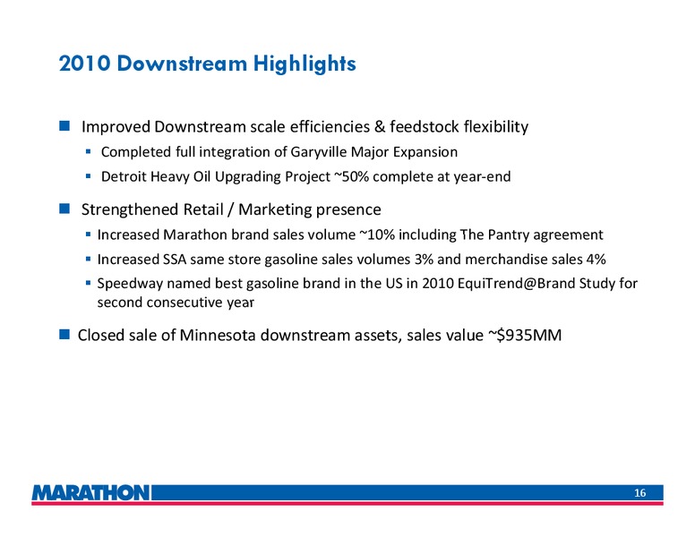 4Q 2010 Earnings Call – Marathon Oil Corp – slide 15