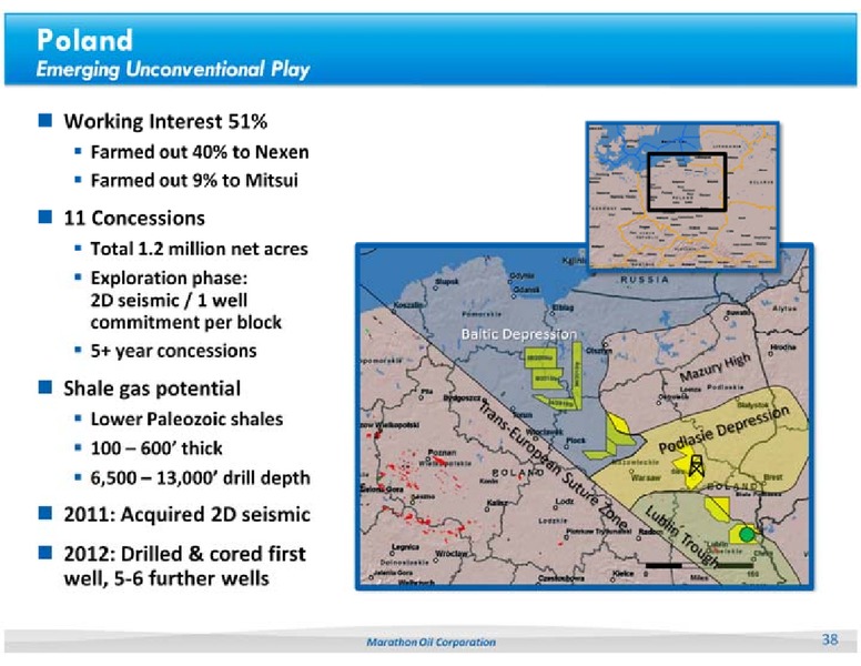 CREDIT SUISSE 2012 ENERGY SUMMIT – Marathon Oil Corp – slide 38