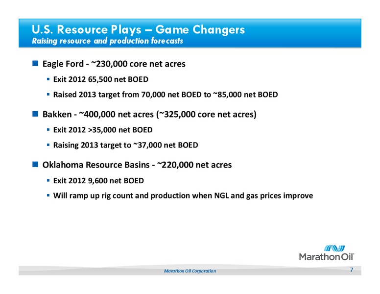 Howard Weil 41st Annual Energy Conference – Marathon Oil Corp – slide 6