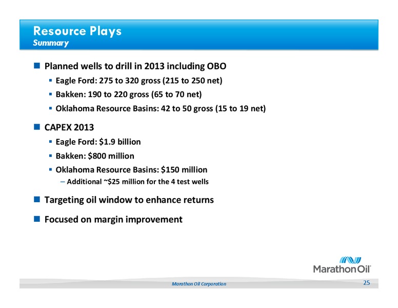 Howard Weil 41st Annual Energy Conference – Marathon Oil Corp – slide 24