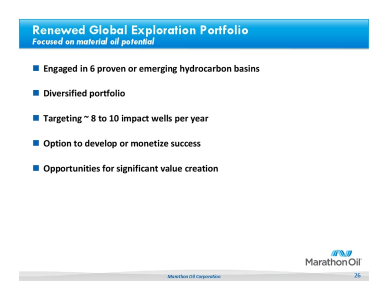 Howard Weil 41st Annual Energy Conference – Marathon Oil Corp – slide 25