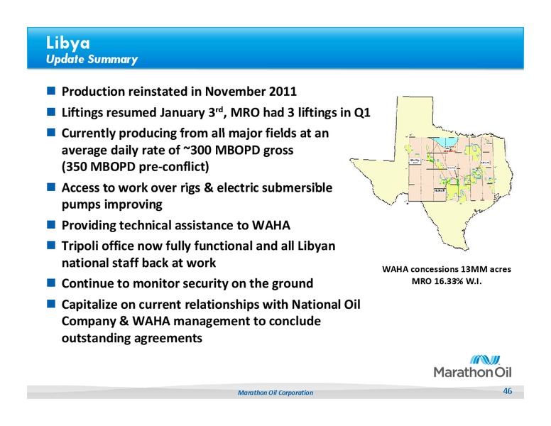 IPAA OGIS 2012 Energy Conference – Marathon Oil Corp – slide 45