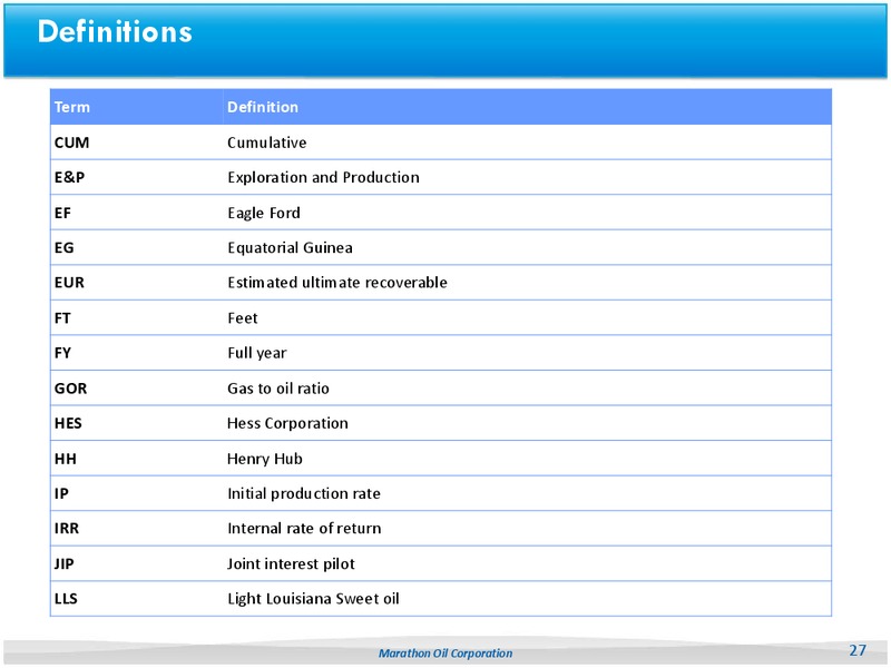 CITI 2014 Global Energy and Utilities Conference – Marathon Oil Corp – slide 25