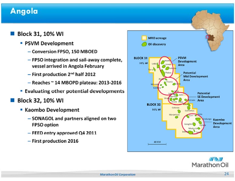 UBS GLOBAL OIL AND GAS CONFERENCE – Marathon Oil Corp – slide 24