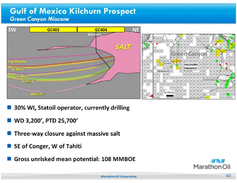 UBS GLOBAL OIL AND GAS CONFERENCE – Marathon Oil Corp – slide 60